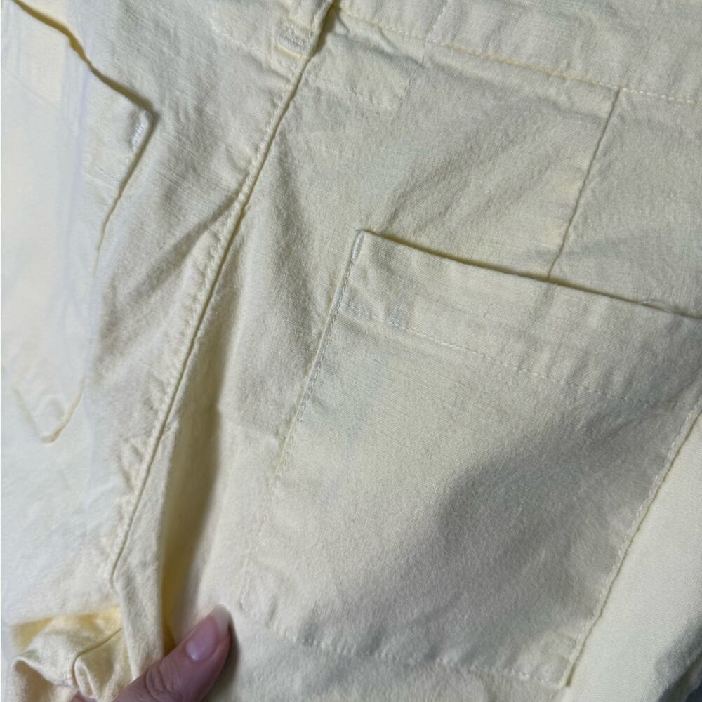 Frank & Eileen Kinsdale Performance Linen Blend Pants in Canary Yellow 2 - Picture 9 of 11
